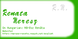 renata meresz business card
